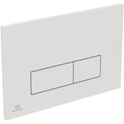 Ideal Standard Oleas Operating Plate - Front, White, Dual-flush, Mechanical