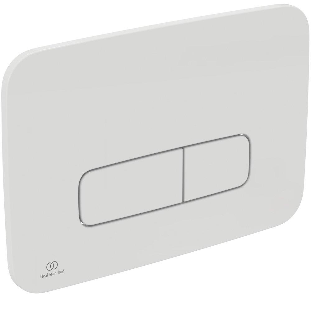 Ideal Standard Oleas Operating Plate - Front, White, Dual-Flush, Pneumatic