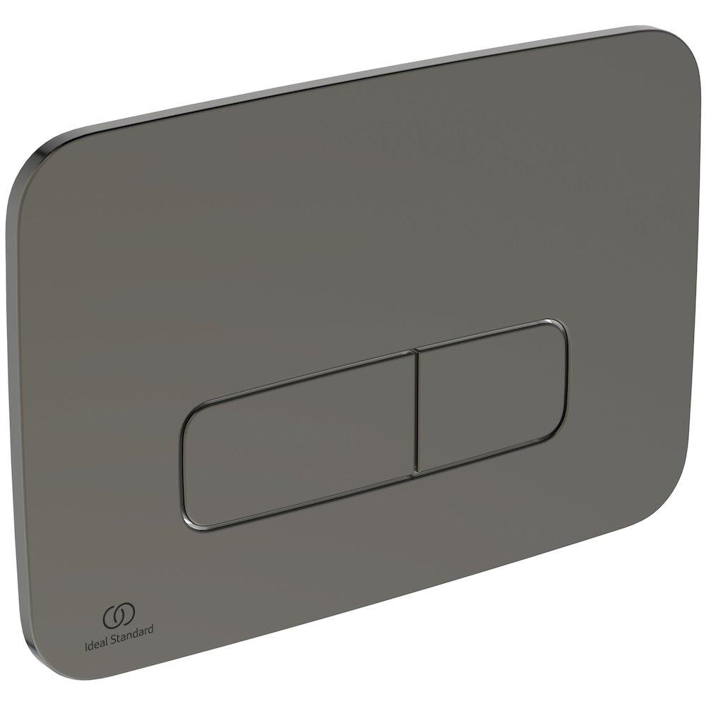 Ideal Standard Oleas Dual-Flush Operating Plate - Front, Magnetic Grey