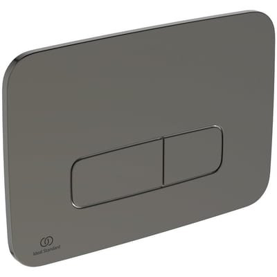 Ideal Standard Oleas Dual-Flush Operating Plate - Front, Magnetic Grey