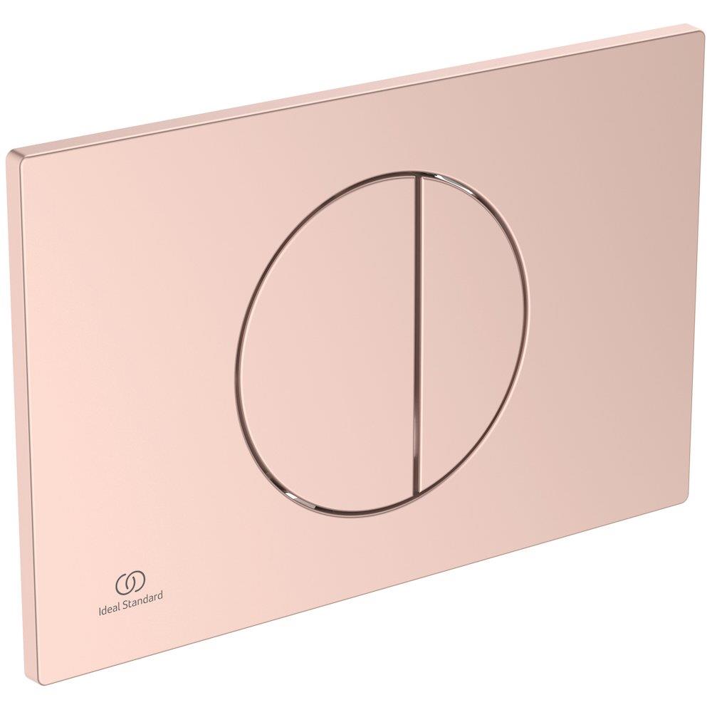 Ideal Standard Oleas Operating Plate Rose - Front, Rose, Dual-flush, Mechanical