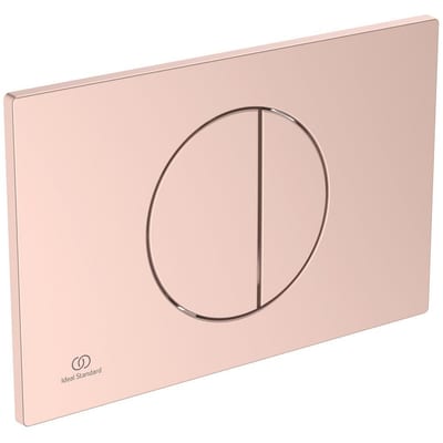 Ideal Standard Oleas Operating Plate Rose - Front, Rose, Dual-flush, Mechanical