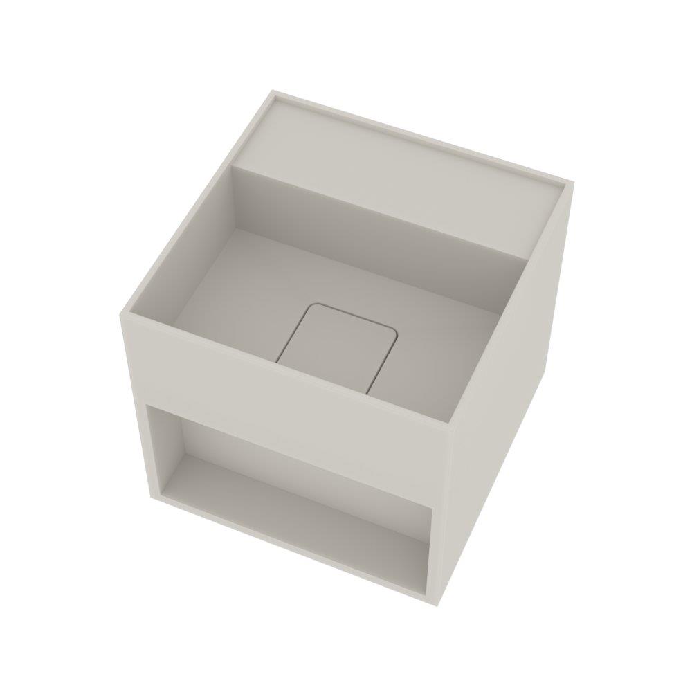Ideavit Solidbliss Hand Basin - 300 x 300 mm, Matte White Solid Surface, Square