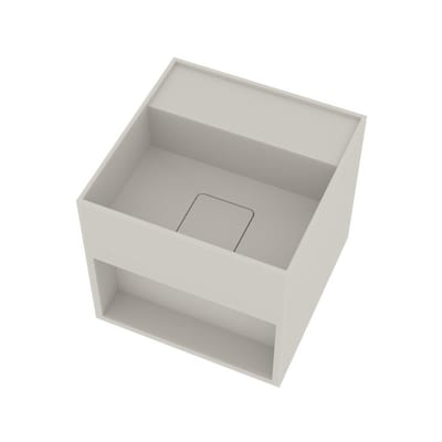 Ideavit Solidbliss Hand Basin - 300 x 300 mm, Matte White Solid Surface, Square
