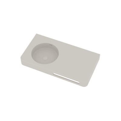 Ideavit Solidbrio Hand Basin - 900 x 480 mm Solid Surface, Matte White, Square