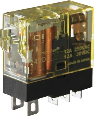 Idec RJ1S-CL-D24 Plug-in Relay with LED - RJ, 24 DCV, 12A, 1CO