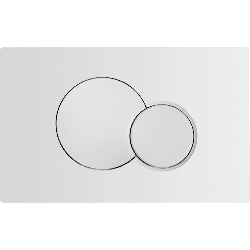 Ifö Classic Flush Plate White, Top / Front Actuation, Dual-Flush Mechanical