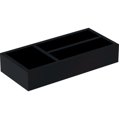 Ifö Drawer insert lava T-division - 323mm, grey, 150mm