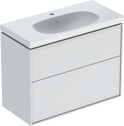 Ifö Sense Art Furniture Package compact - Lacquered matte white, 900x682x422mm, 2 drawers