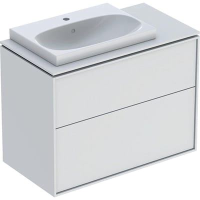 Ifö Sense Art Bathroom Furniture Package, lacquered - 600 x 694 x 474 mm, matte white, 1 basin