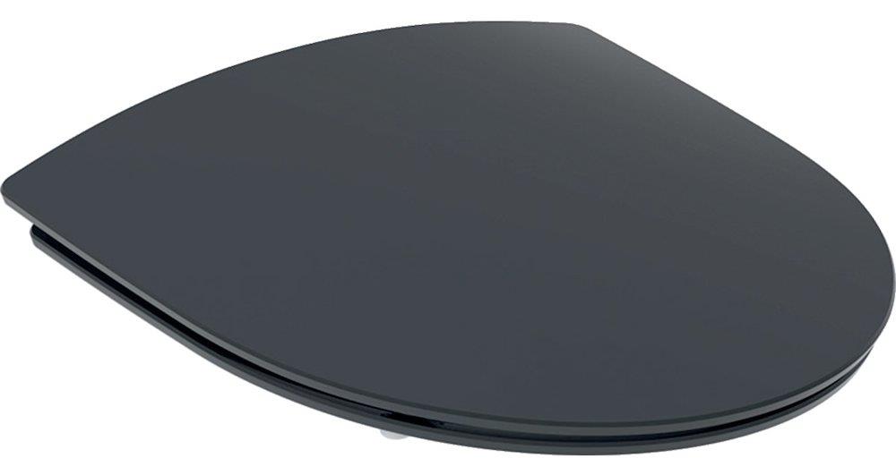 Ifö Spira Toilet seat - Yes, black, Soft close, Quick release