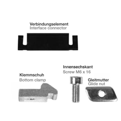 960.40 | Aluminum Installation Set without C-Profile