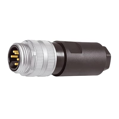 Binder 7/8" male cable connector, 8.0 - 10.0 mm, unshielded, screw clamp, IP67, UL, VDE