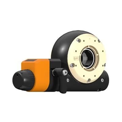 drygear® Apiro gearbox with manual clamp and position indicator