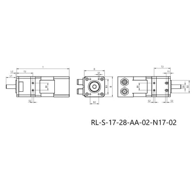 drygear® Strain wave gear | size 17 with Nema 17 motor