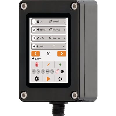 drylin control unit with touch display for fast automation