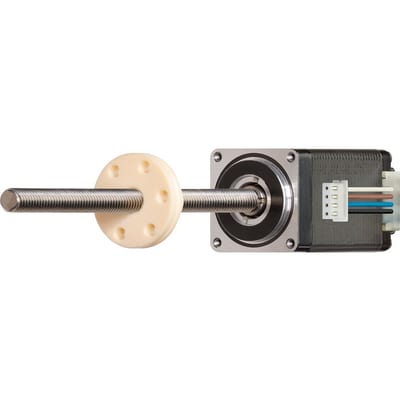 drylin® E stepper motor linear actuator, stranded wires with JST connector, NEMA11