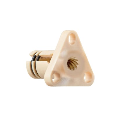 DryLin® flange lead screw nut, dryspin® high helix thread, preloaded, JFRM