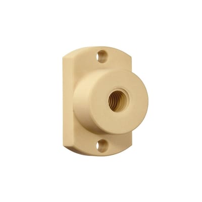 DryLin® flange lead screw nut with flat, trapezoidal thread, J350FLM