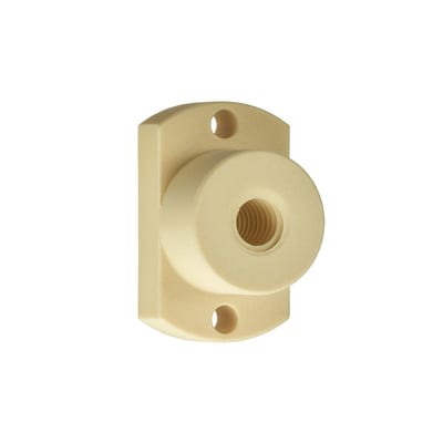 DryLin® flange lead screw nut with flat, trapezoidal thread, WFLM