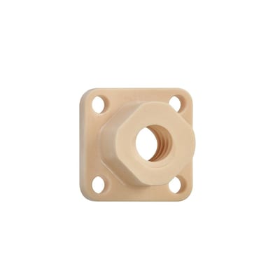 DryLin® injection-molded flange lead screw nut, with machined threads, JFRM
