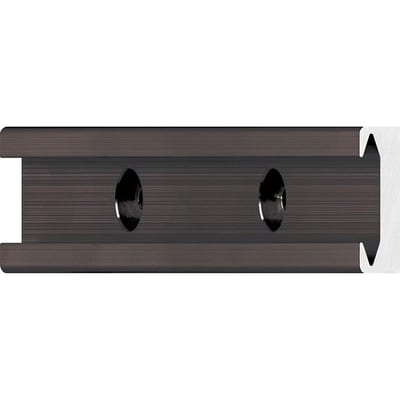 drylin® N Black Prism Guide Rail, size 27mm