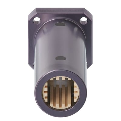 dryLin® Q flange bearing, square flange, twin