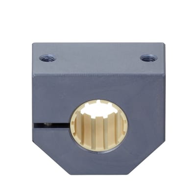 drylin® R – Adjustable–Clearance Metric Pillow Block – Closed Version