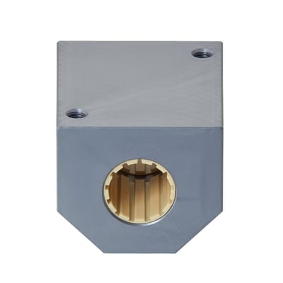drylin® R – Adjustable–Clearance Metric Twin Pillow Block – Closed Version