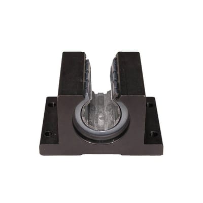drylin® R – Inch Twin Pillow Block – Standard – Open Version – for Steel & SS Shafting (OE7UI-11-08TW)