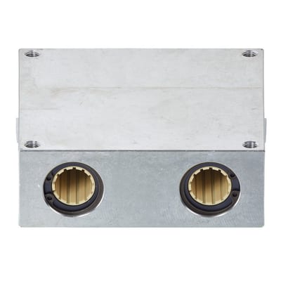 drylin® R – Metric Quad Block – Closed Standard Version (RQA-03-12)