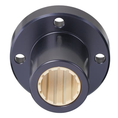 drylin® R – Metric Round–Flanged Twin Pillow Block – Standard – Closed Version (FJUM-01-10-TW)