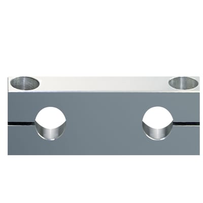 drylin® R Metric Shaft End–Support Block – for 2–Shafts – Floating