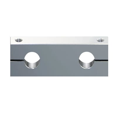drylin® R Metric Shaft End–Support Block – for 2–Shafts – Standard