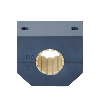 drylin® R – Split Compact Metric Pillow Block – Closed Version – Quick Exchange