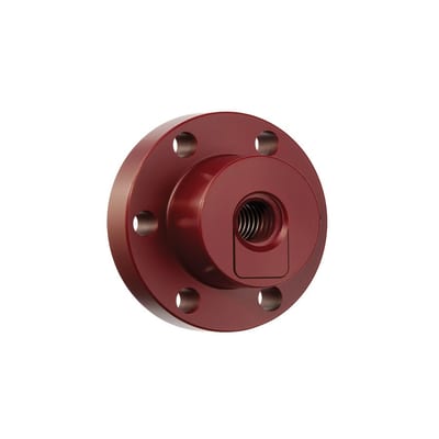 DryLin® trapezoidal lead screw nut with flange, anti backlash, RFRM