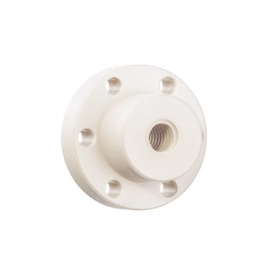 DryLin® trapezoidal lead screw nut with flange, multiple start, A180FRM (A180FRM-2835TR12X6P3)
