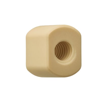 DryLin® trapezoidal lead screw nut with flats, J350SRM