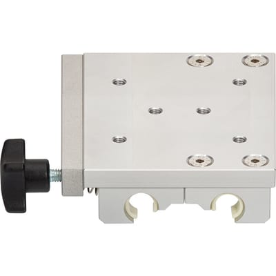 drylin® W carriage for curved rail, preloaded WWB, round, convex, concave, manual clamp