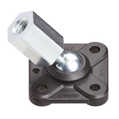 Flange bearing with ball stud, female thread, GFSM-IG igubal®