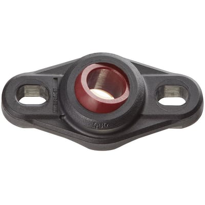 Flange bearings with 2 mounting holes, EFOI, igubal®, spherical ball iglide® R