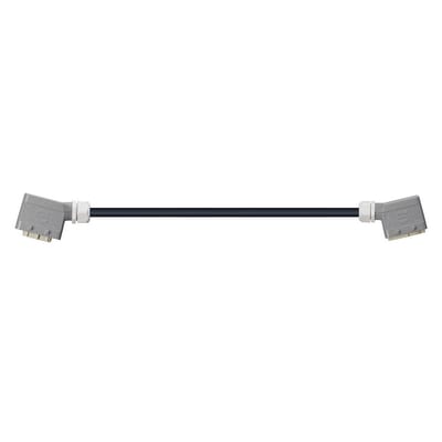 Han 10B Connector housing (pin) to Han 10B Connector housing (socket), Double locking lever on both sides, straight, TPE, Flame_retardant