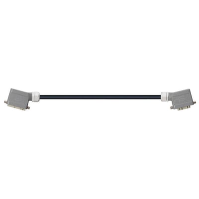 Han 10B Connector housing (pin) to Han 10B Connector housing (socket), Single locking lever on both sides, angled, PVC 12.5 x d