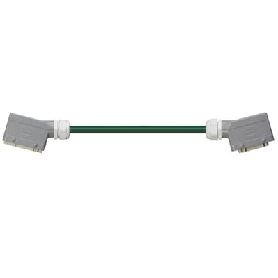 Han 16B Connector housing (pin) to Han 16B Connector housing (socket), Double locking lever on both sides, angled, PVC 7.5 x d
