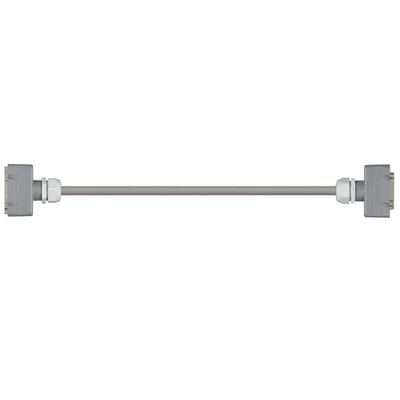 Han 16B Connector housing (pin) to Han 16B Connector housing (socket), Double locking lever on both sides, straight, PVC 12.5 x d