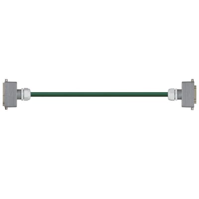 Han 16B Connector housing (pin) to Han 16B Connector housing (socket), Single locking lever on both sides, straight, PVC 6.8 x d
