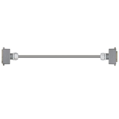 Han 16B Connector housing (pin) to Han 16B Connector housing (socket), Single locking lever on both sides, straight, PVC 12.5 x d