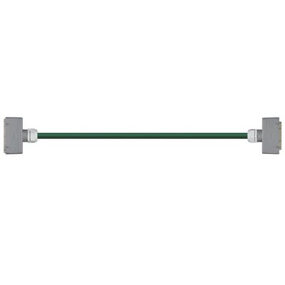 Han 24B Connector housing (pin) to Han 24B Connector housing (socket), Double locking lever on both sides, straight, PVC 6.8 x d