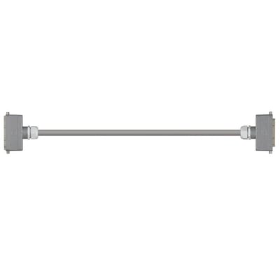Han 24B Connector housing (pin) to Han 24B Connector housing (socket), Single locking lever on both sides, straight, PVC 7.5 x d