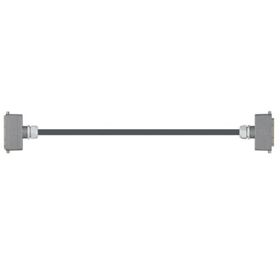 Han 24B Connector housing (pin) to Han 24B Connector housing (socket), Single locking lever on both sides, straight, TPE, Flame_retardant